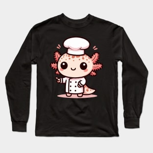 baby axolotl chef Long Sleeve T-Shirt